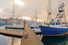 Newport Yaquina Harbor Stock Image